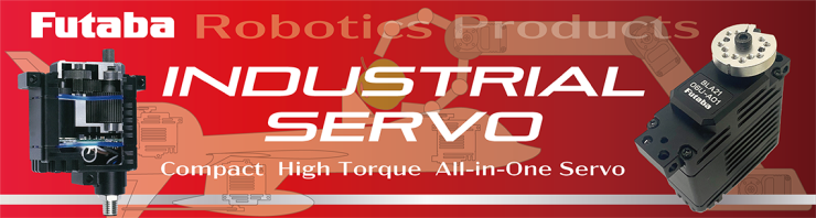Futaba Robotics Products - INDUSTRIAL SERVO banner